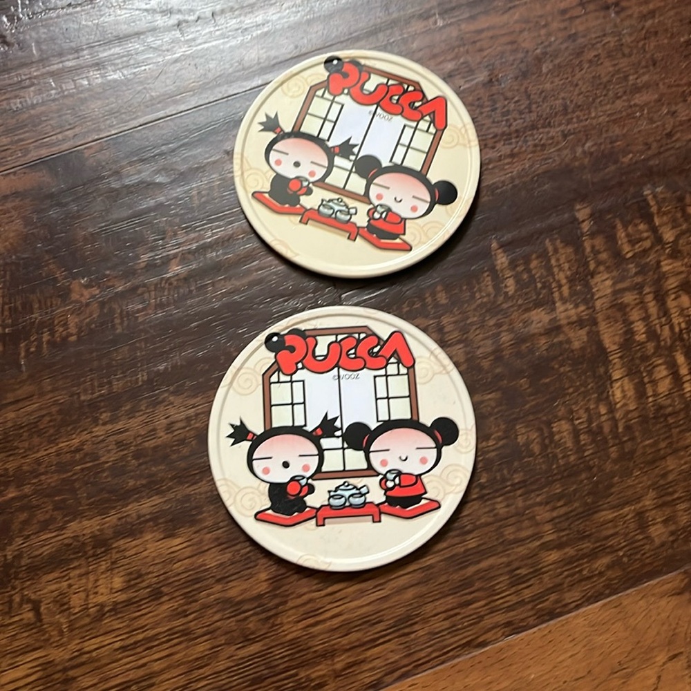 vintage pucca coaster set